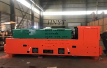貴州8噸防爆湘潭電機車發(fā)往西北礦山